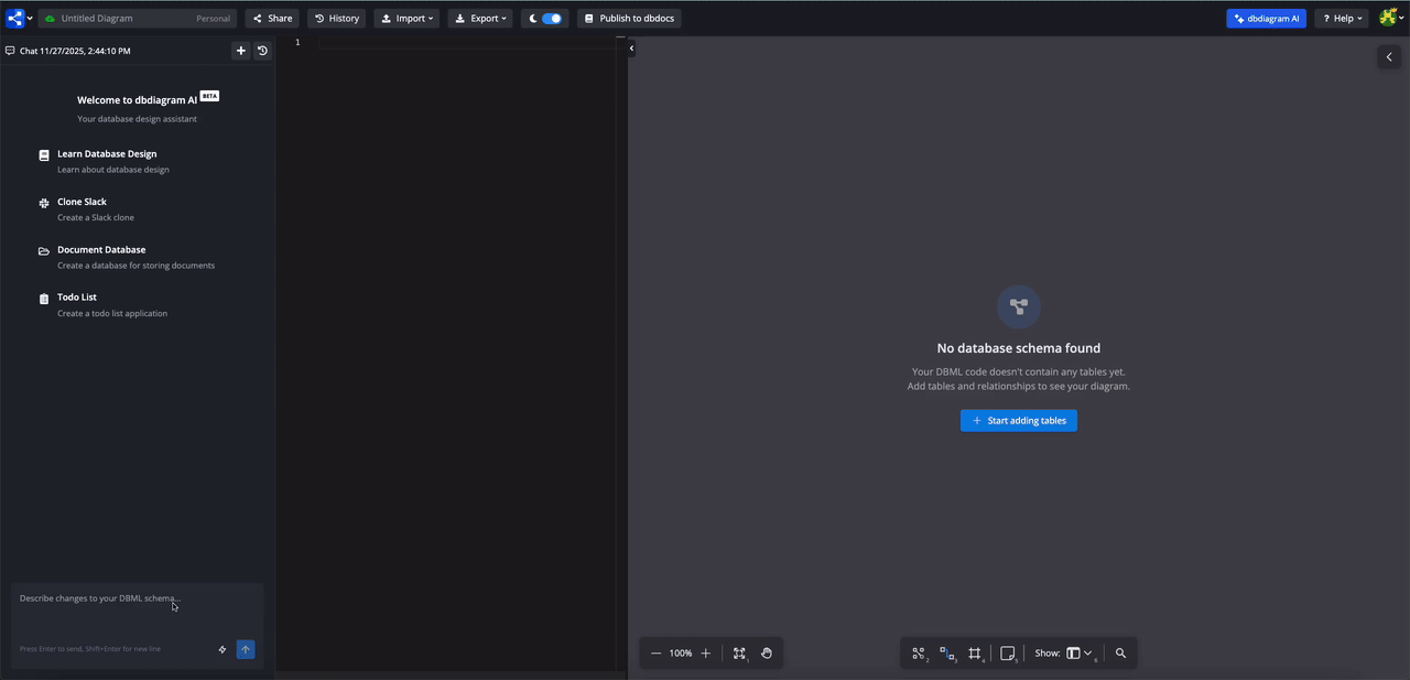 First Prompt Example